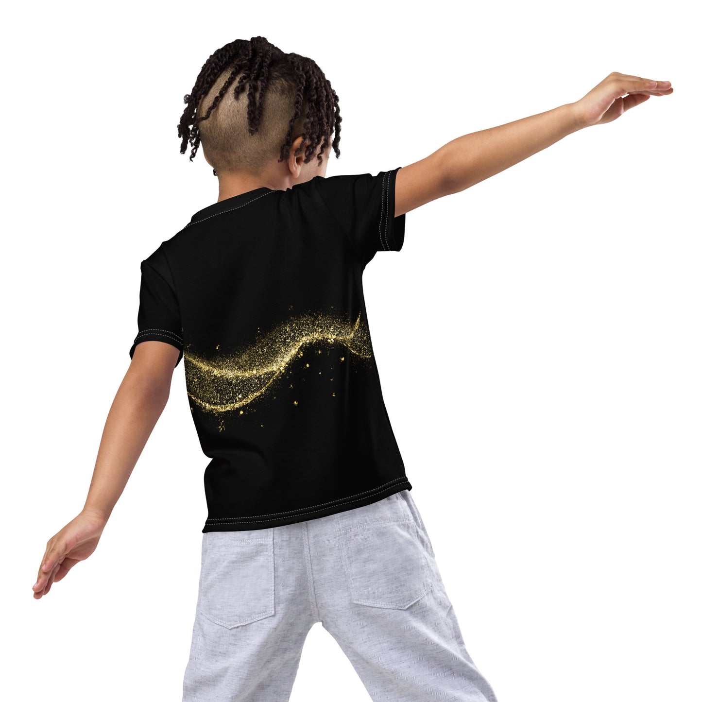 Vitalux Kids Crew Neck T-shirt Black