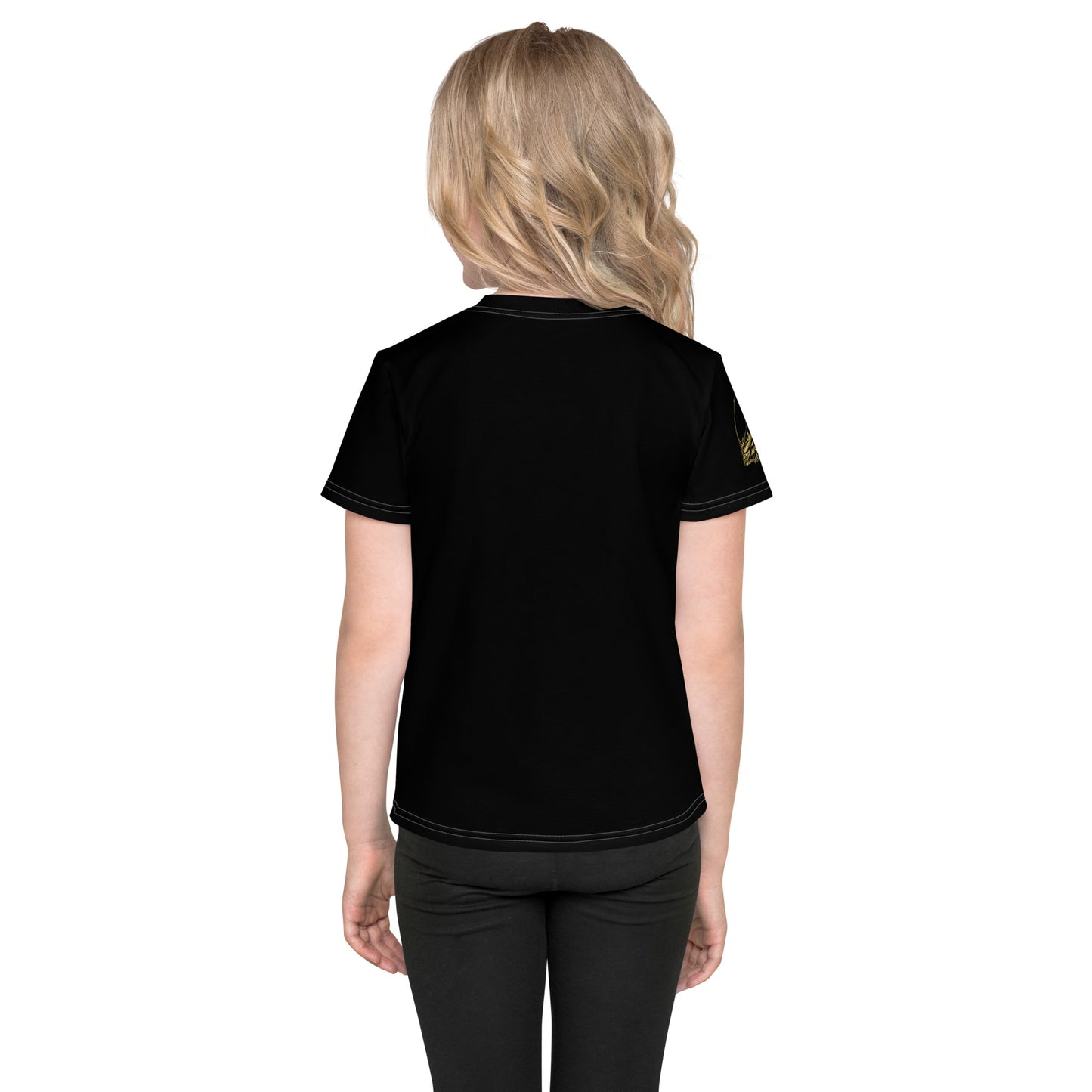 Vitalux Kids Crew Neck T-shirt Black