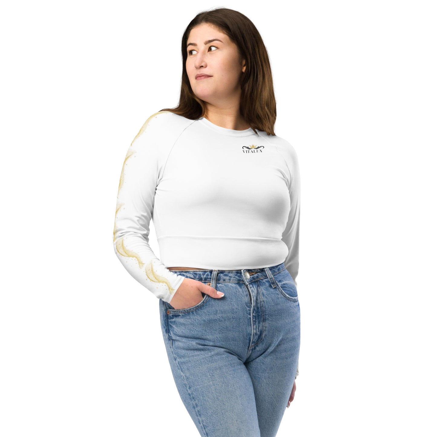 Vitalux Long-Sleeve Crop Top