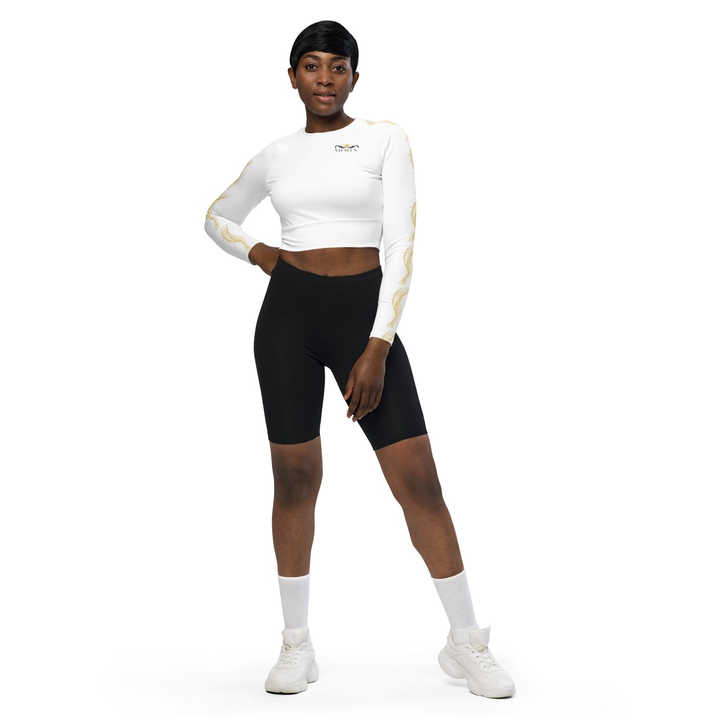 Vitalux Long-Sleeve Crop Top