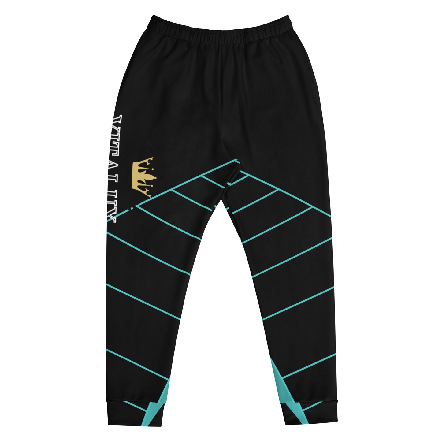 Vitalux Men's Joggers Black/Light Blue