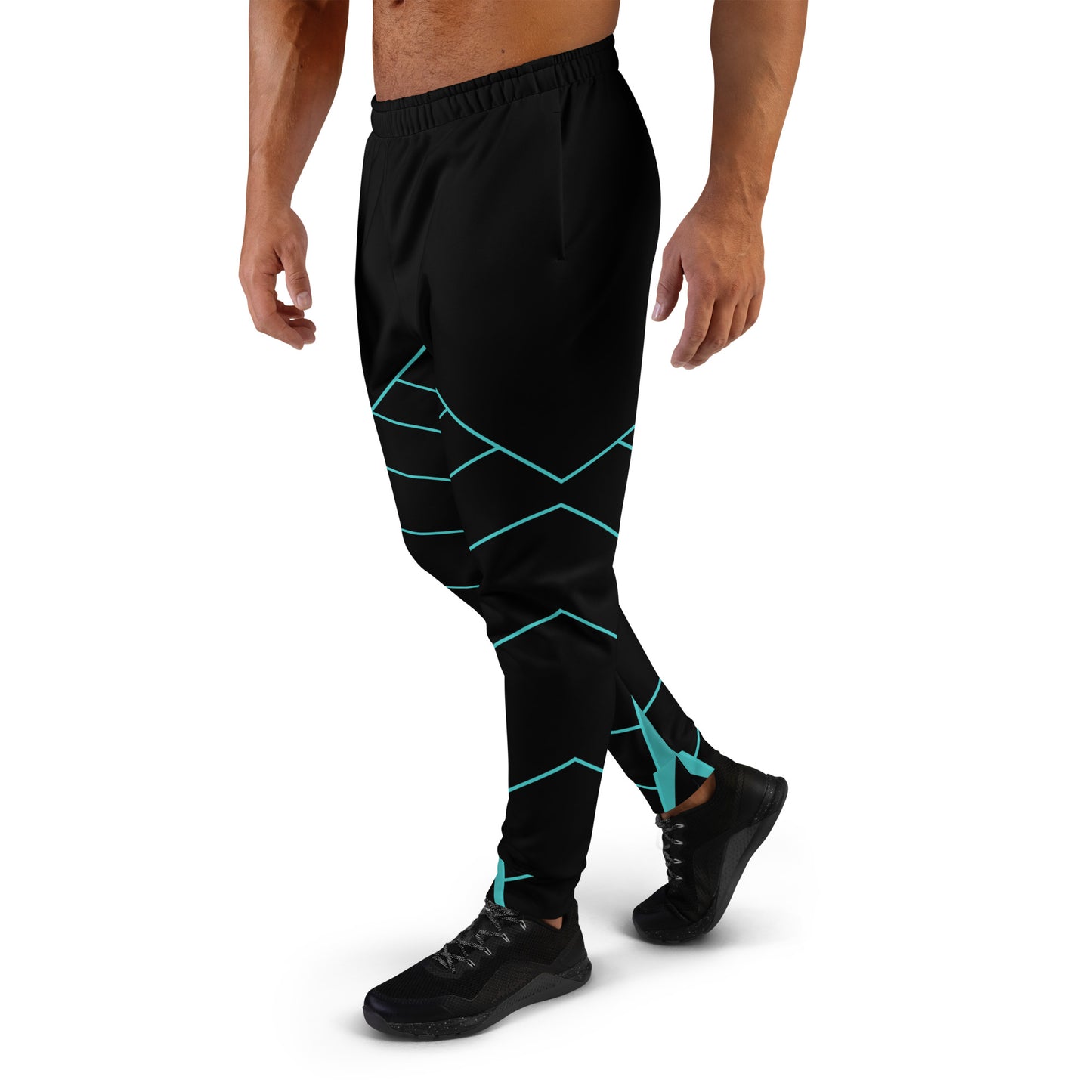 Vitalux Men's Joggers Black/Light Blue