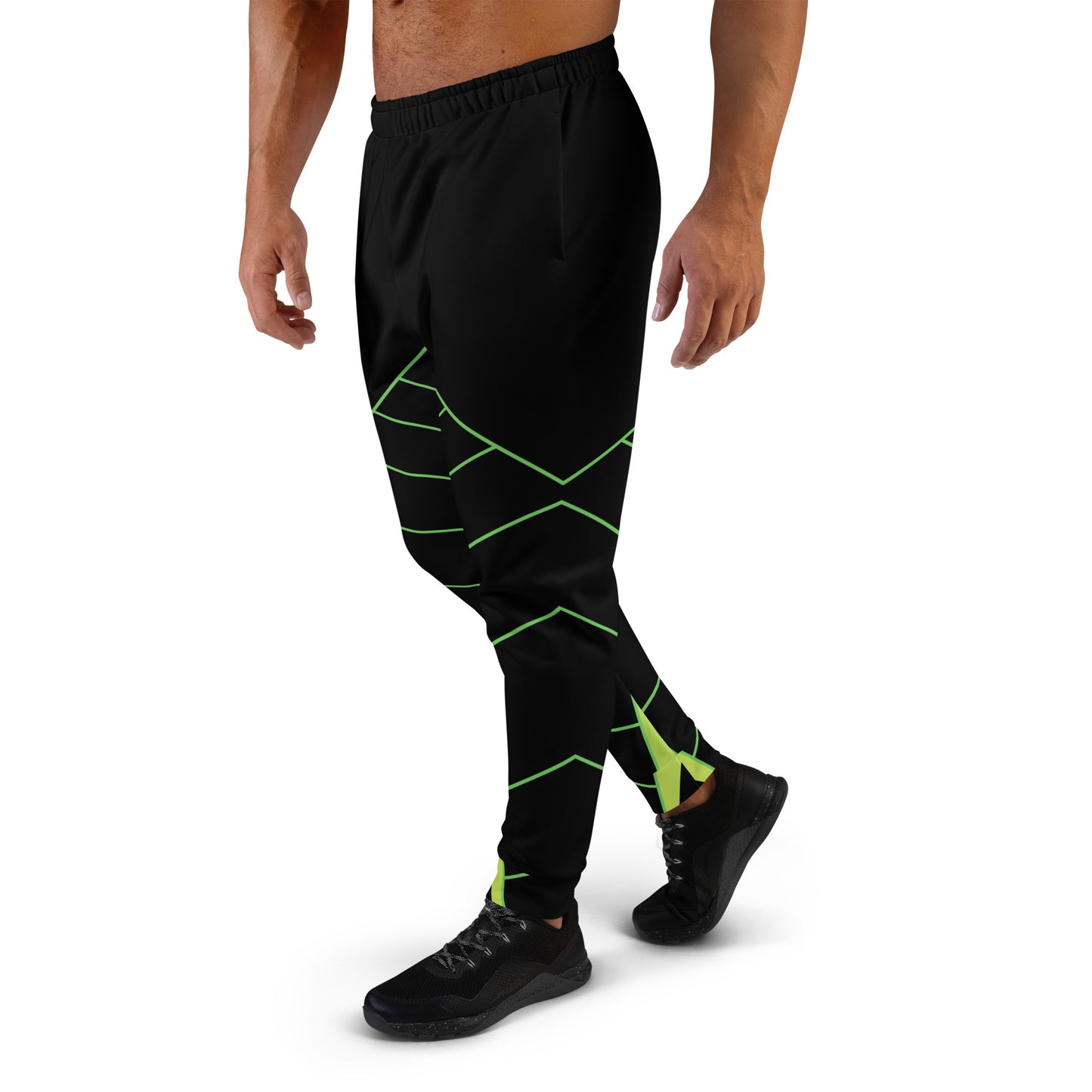 Vitalux Men's Joggers Black/Green