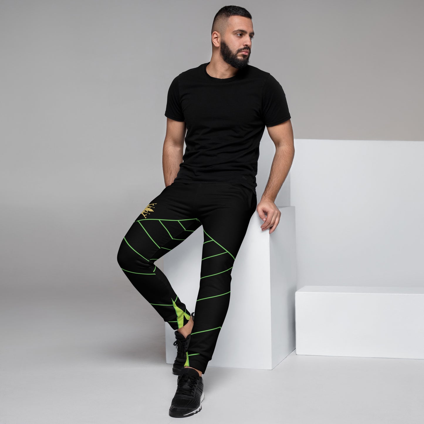 Vitalux Men's Joggers Black/Green