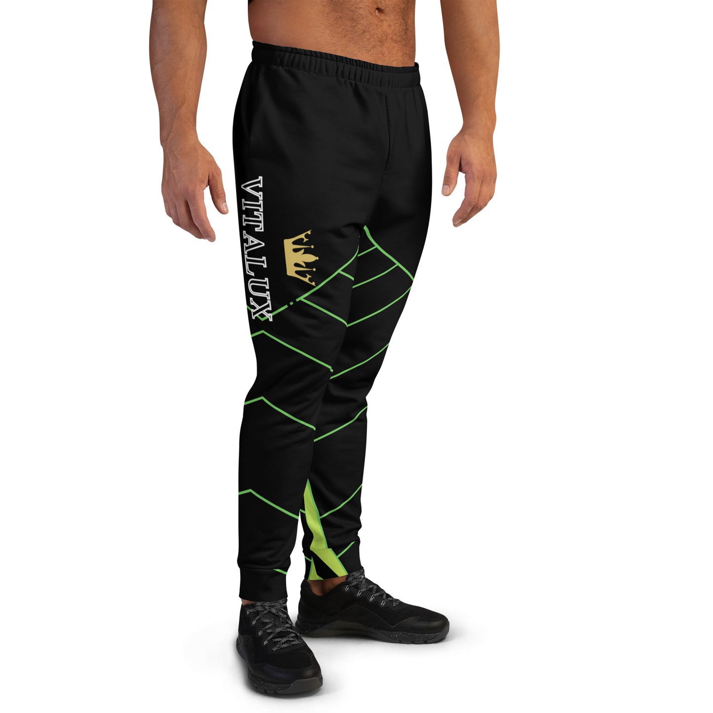 Vitalux Men's Joggers Black/Green