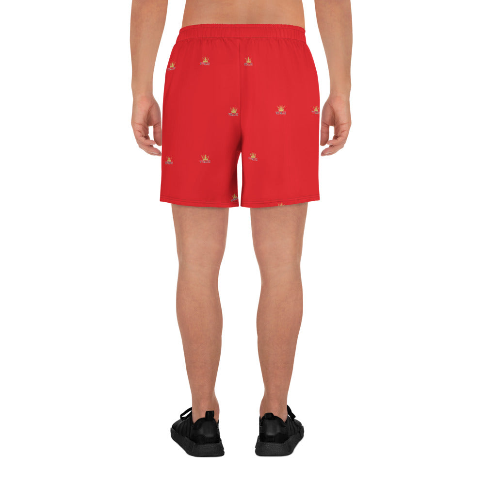 Vitalux Men's Crown Athletic Long Shorts Red