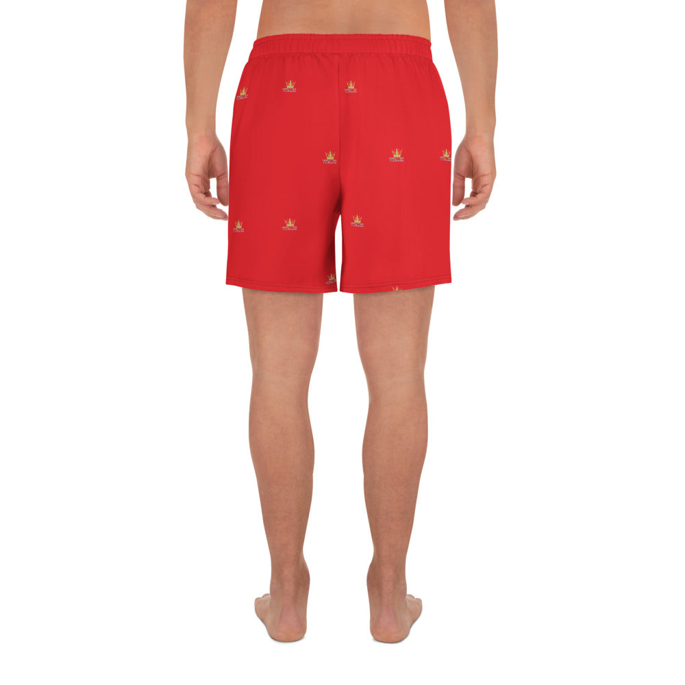 Vitalux Men's Crown Athletic Long Shorts Red