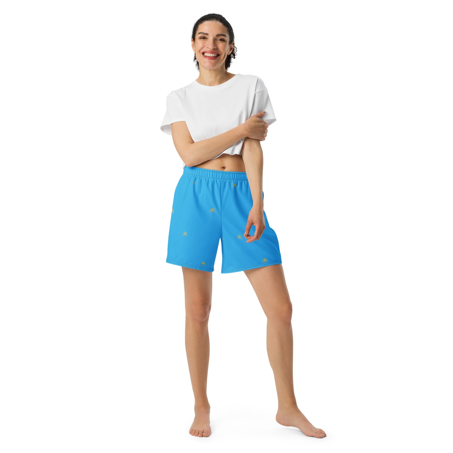 Vitalux Women's Crown Athletic Long Shorts Blue