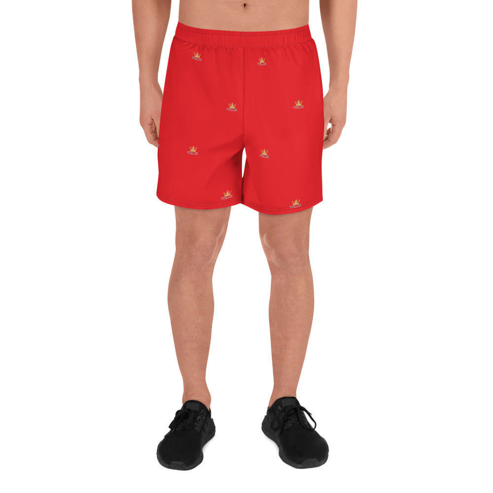 Vitalux Men's Crown Athletic Long Shorts Red