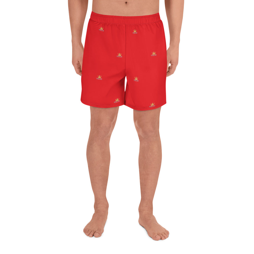 Vitalux Men's Crown Athletic Long Shorts Red