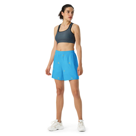 Vitalux Women's Crown Athletic Long Shorts Blue