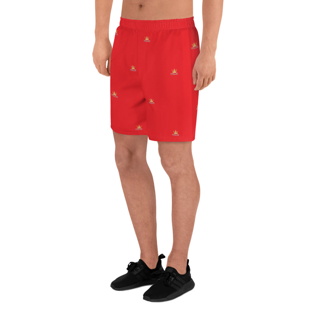 Vitalux Men's Crown Athletic Long Shorts Red