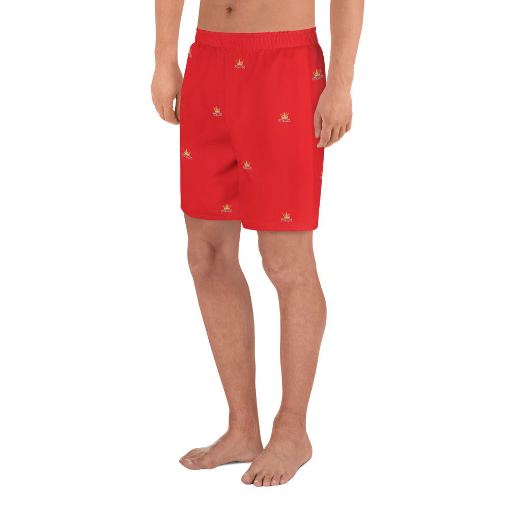 Vitalux Men's Crown Athletic Long Shorts Red