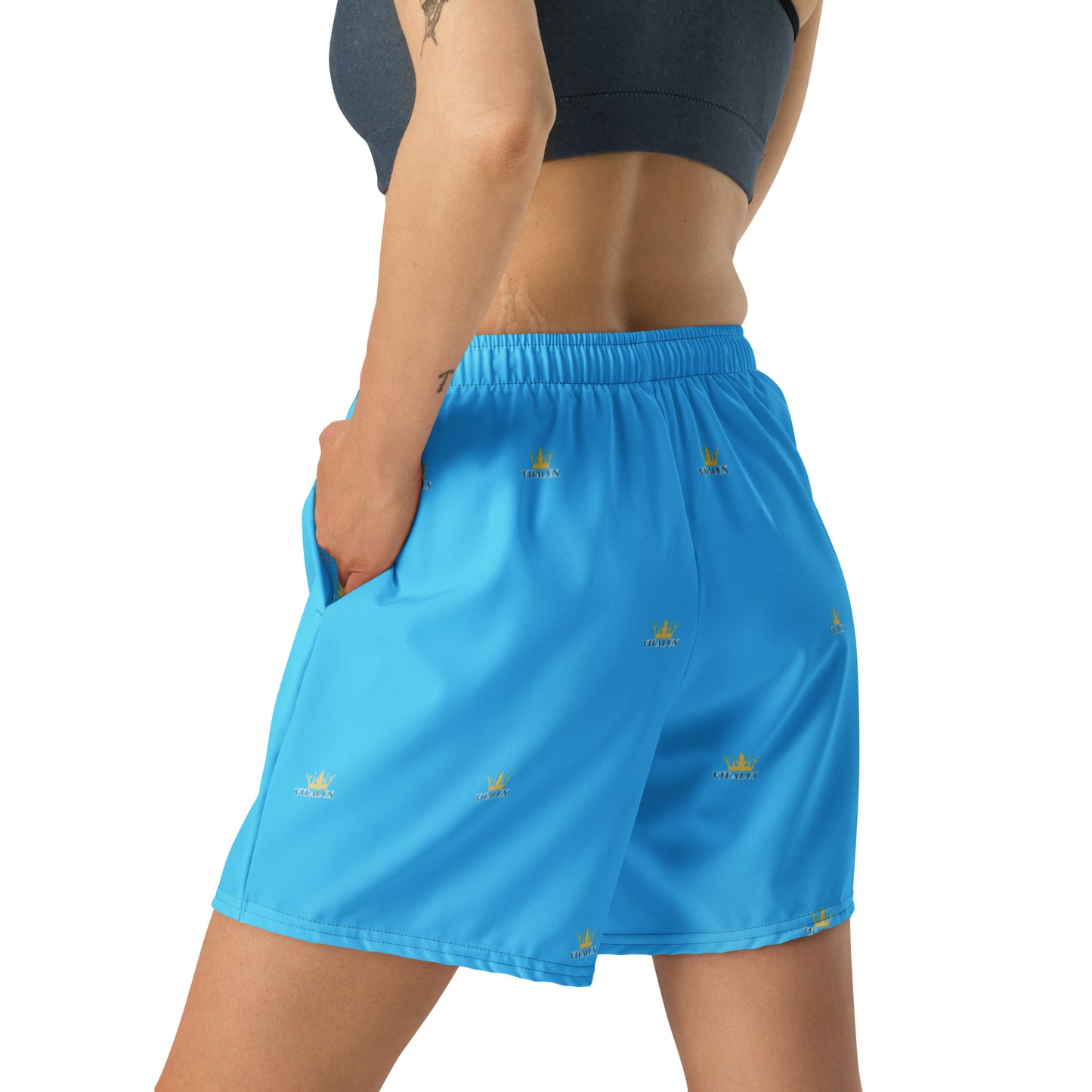 Vitalux Women's Crown Athletic Long Shorts Blue