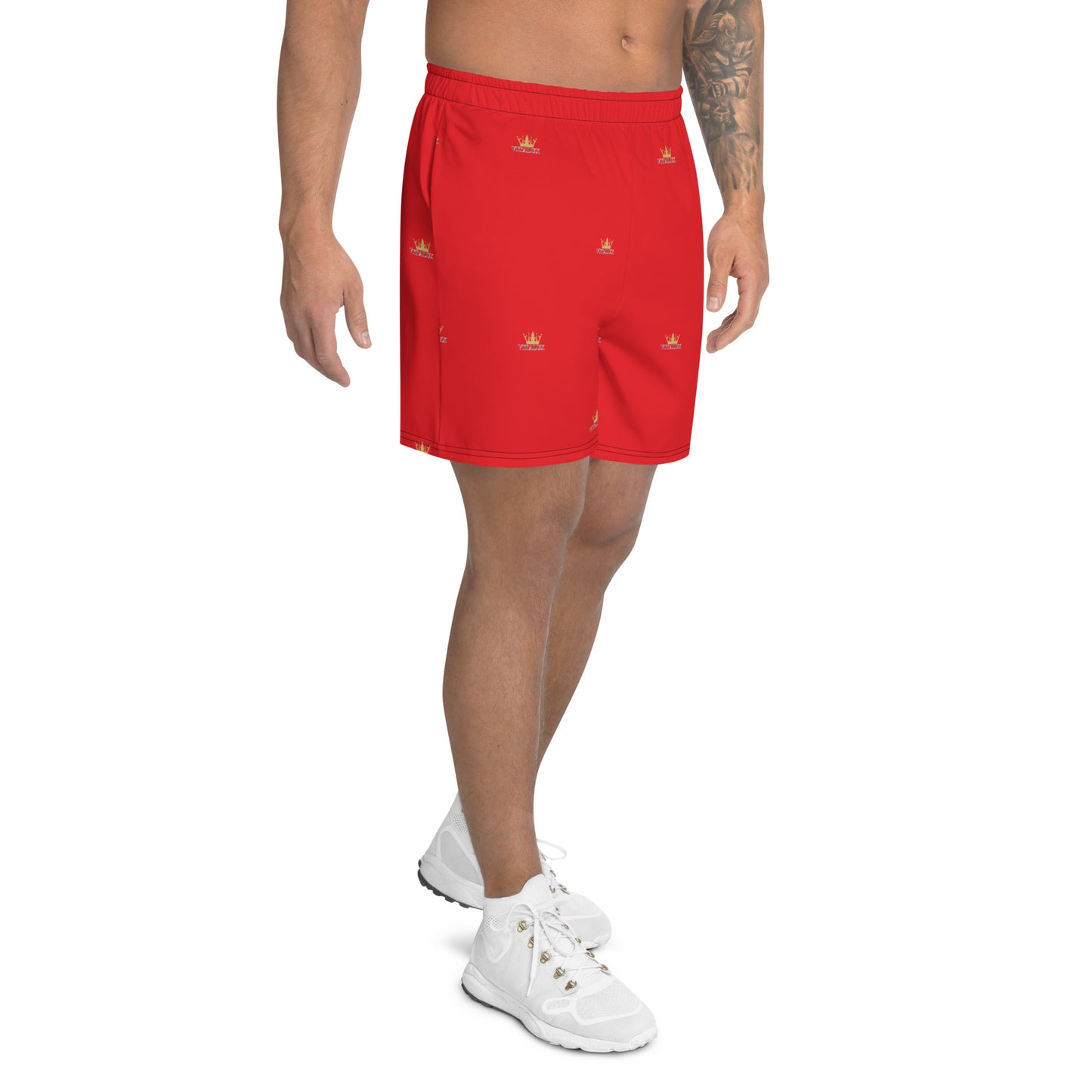 Vitalux Men's Crown Athletic Long Shorts Red