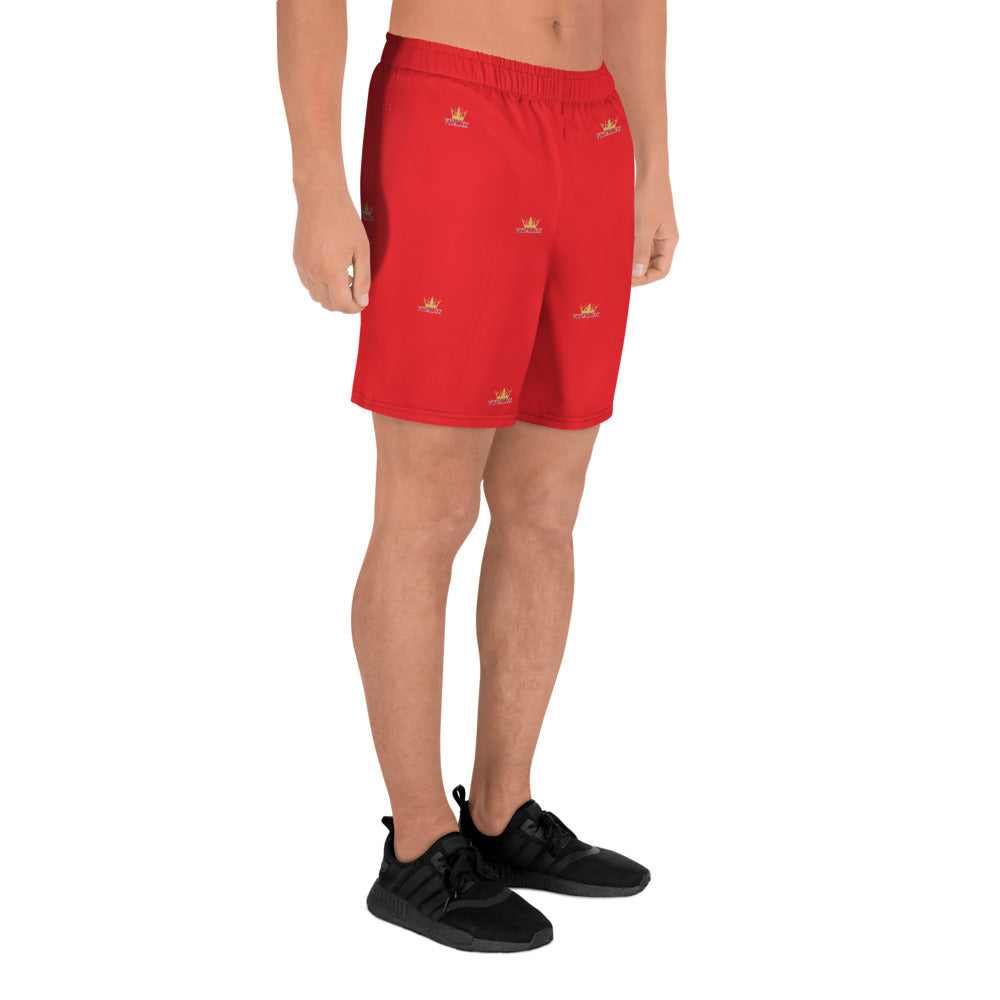 Vitalux Men's Crown Athletic Long Shorts Red