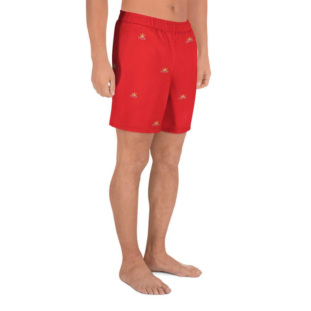 Vitalux Men's Crown Athletic Long Shorts Red