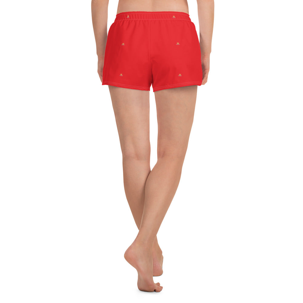 Vitalux Women's Crown Athletic Shorts Red