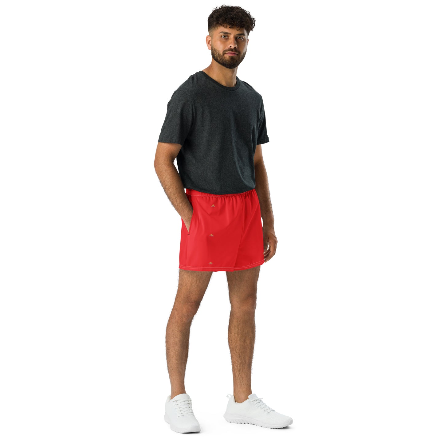 Vitalux Men's Crown Athletic Shorts Red