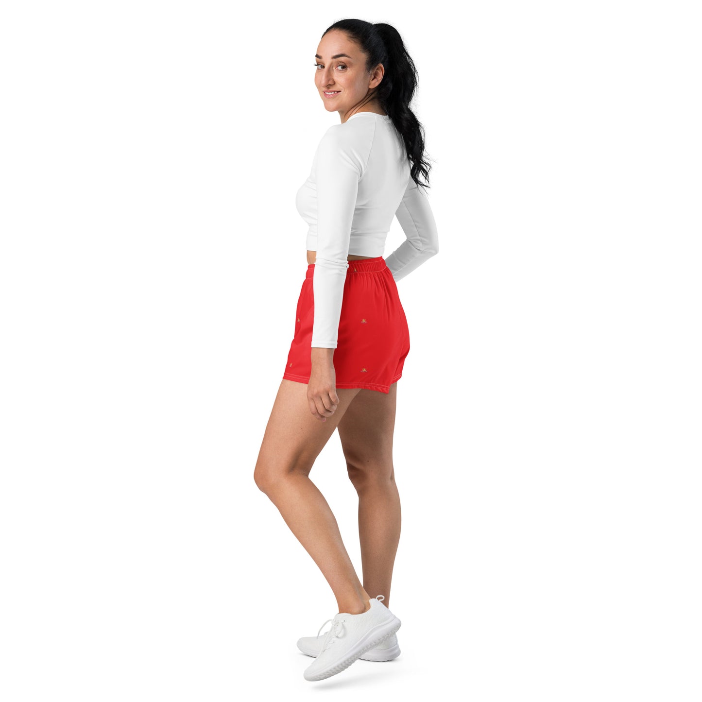 Vitalux Women's Crown Athletic Shorts Red