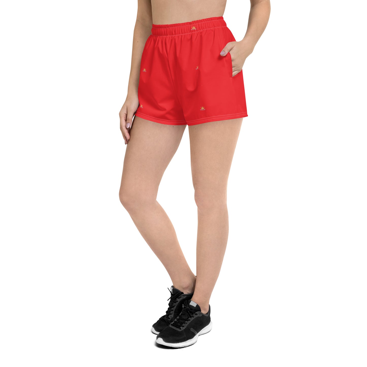 Vitalux Women's Crown Athletic Shorts Red