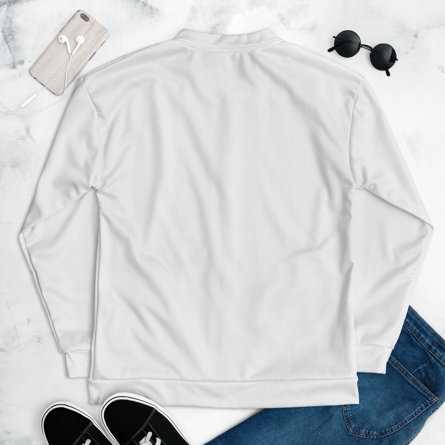 Vitalux White Bomber Jacket