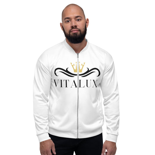 Vitalux White Bomber Jacket