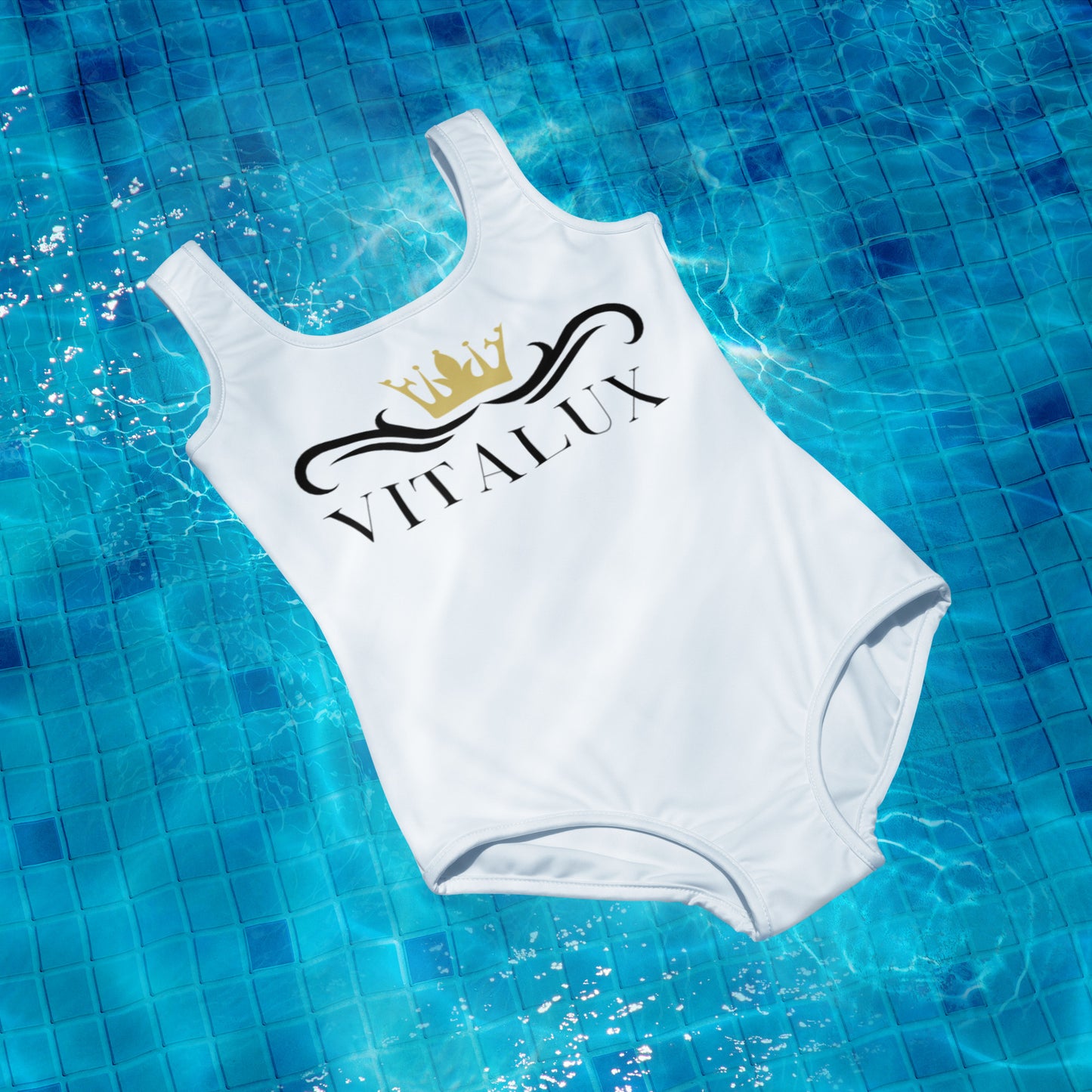 Vitalux Girls Swimsuit White