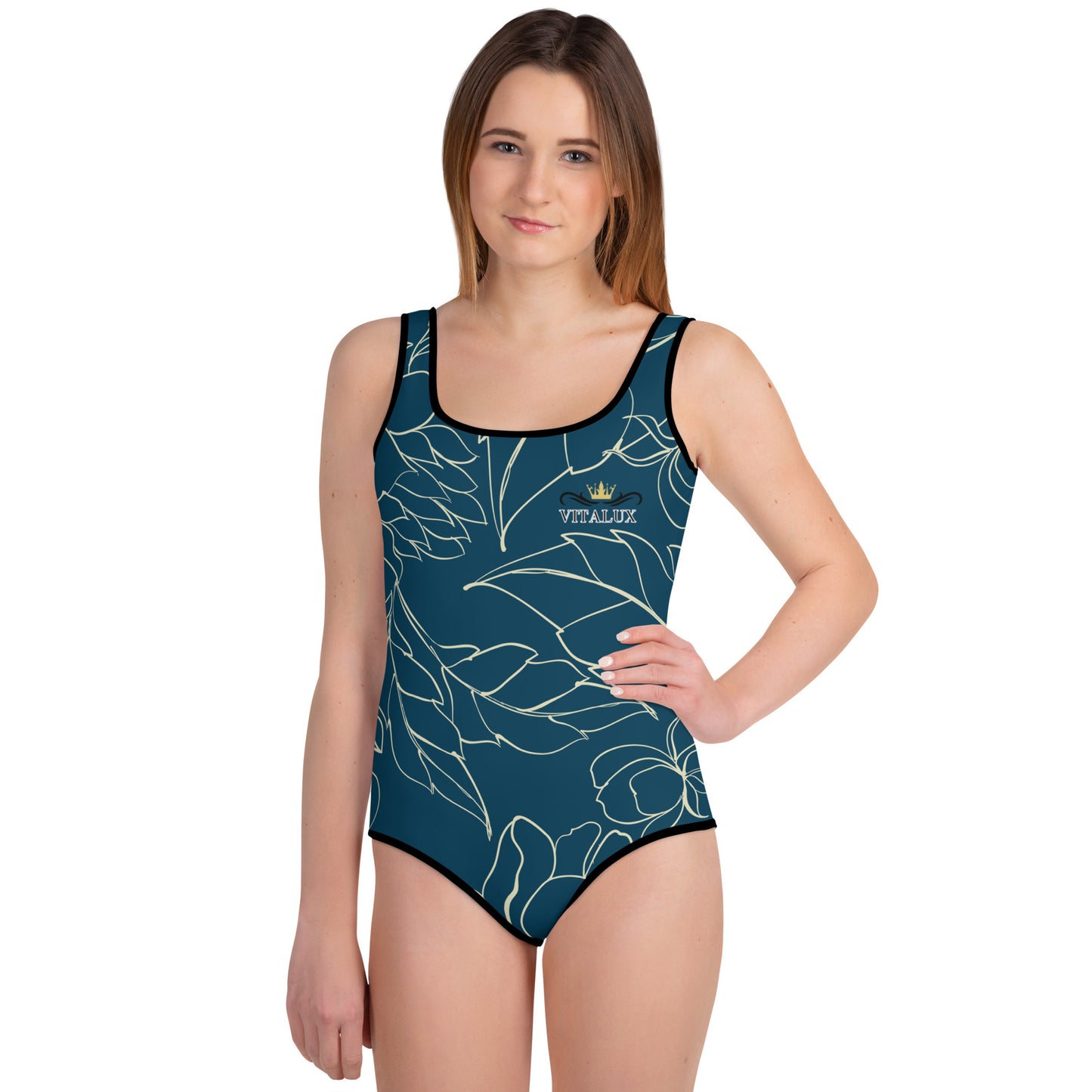 Vitalux Girls Swimsuit Exotic Blue