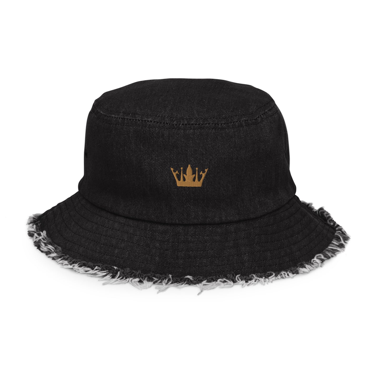 Vitalux Distressed Denim Bucket Hat