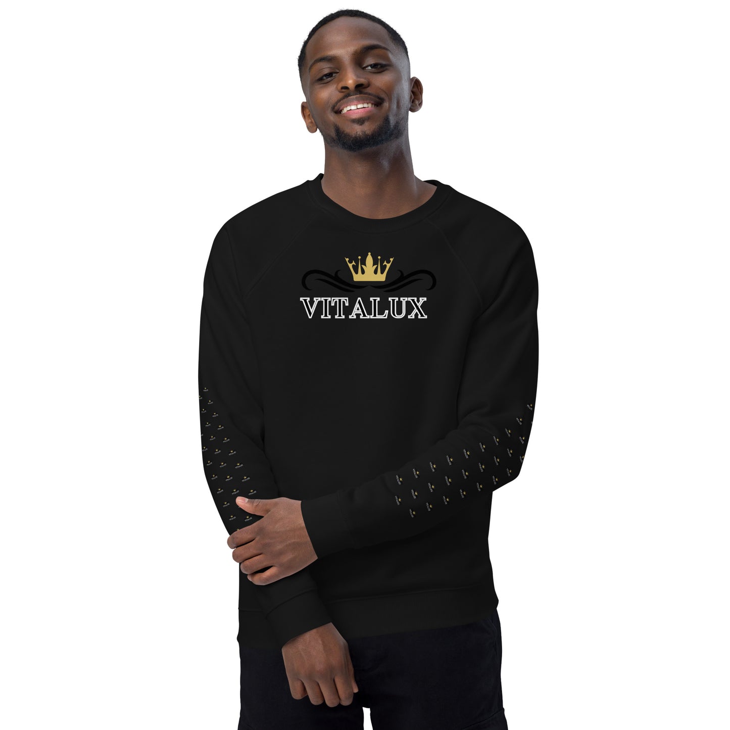 Vitalux Men's Organic Raglan Sweatshirt