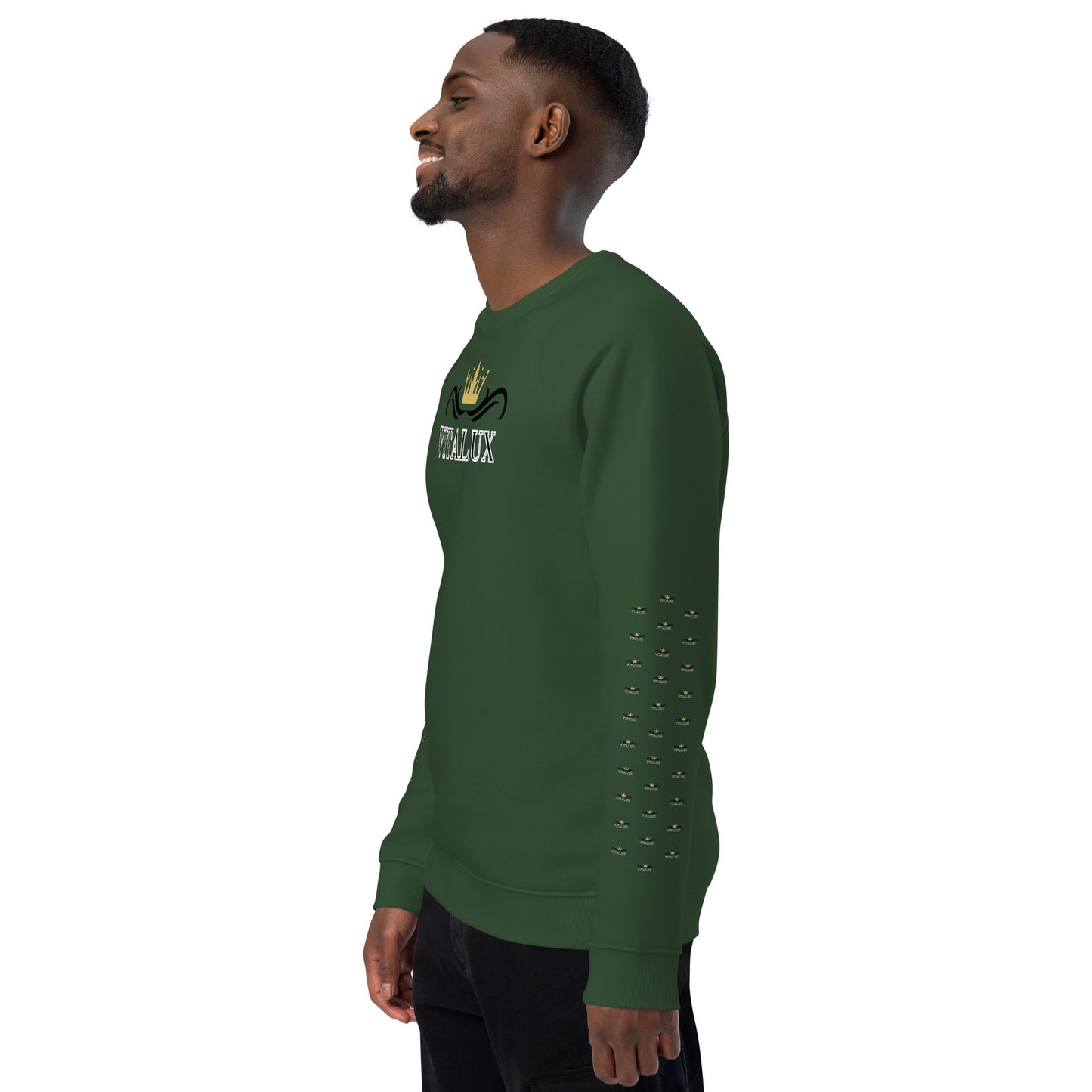 Vitalux Men's Organic Raglan Sweatshirt