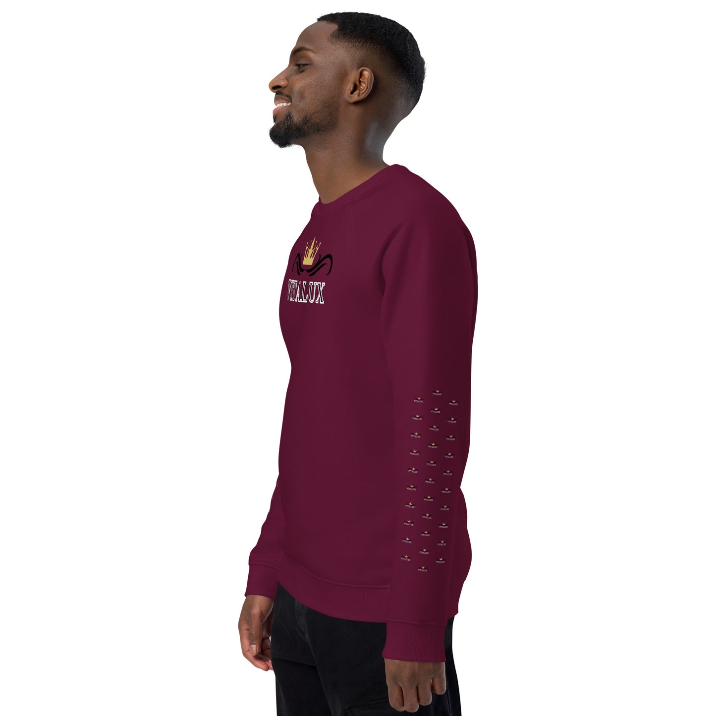 Vitalux Men's Organic Raglan Sweatshirt