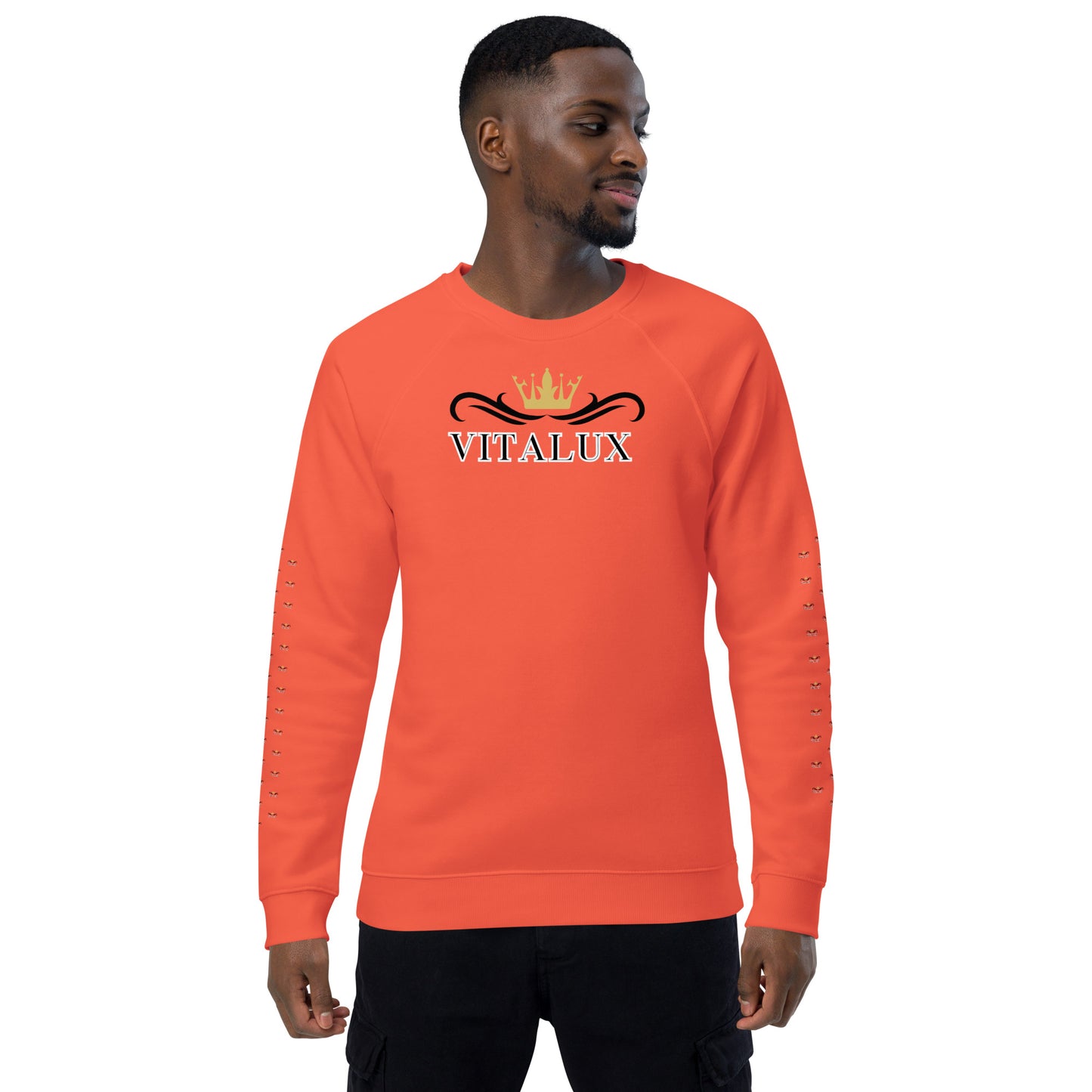 Vitalux Men's Organic Raglan Sweatshirt