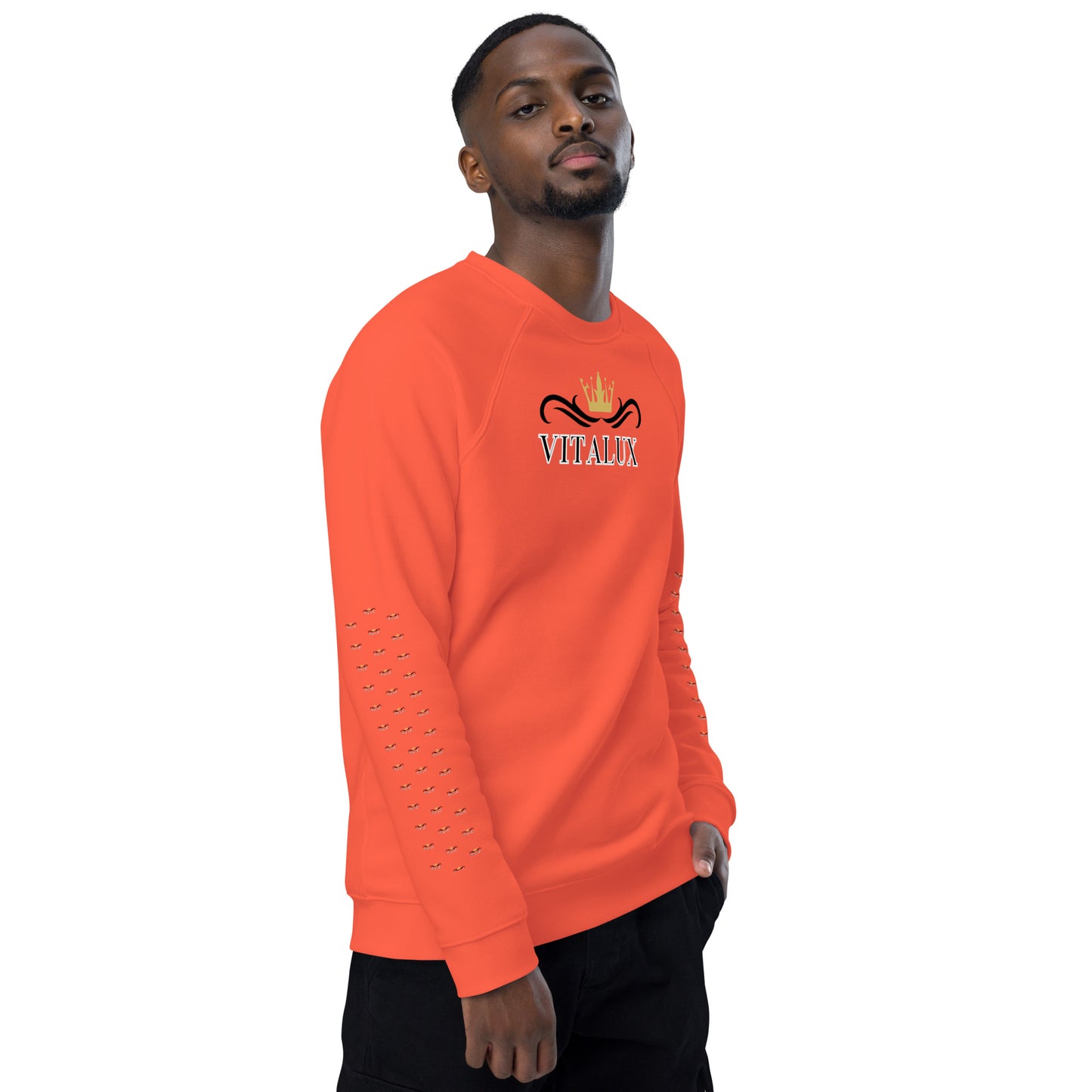 Vitalux Men's Organic Raglan Sweatshirt