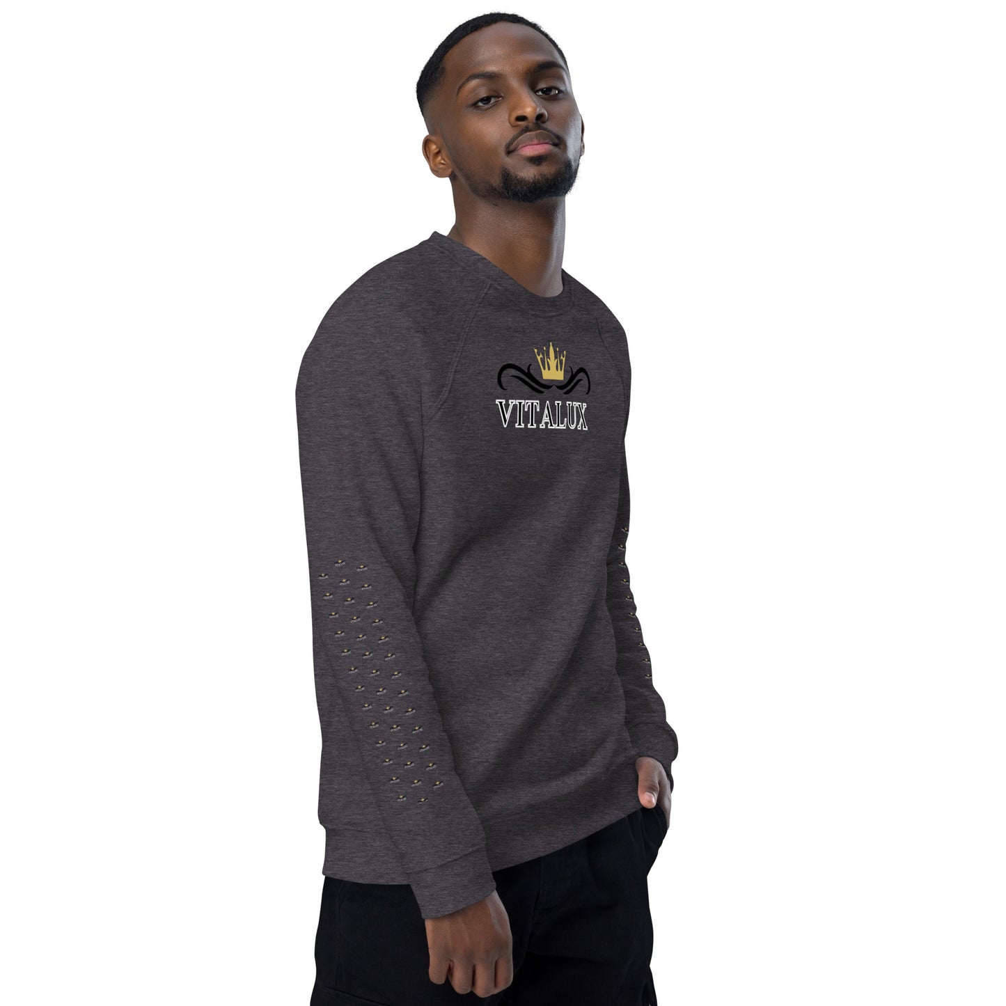 Vitalux Men's Organic Raglan Sweatshirt