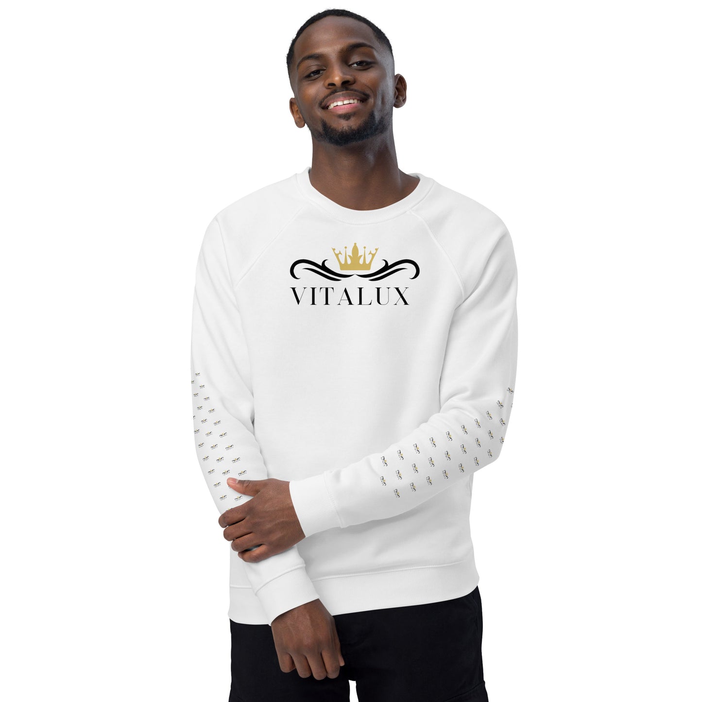 Vitalux Men's Organic Raglan Sweatshirt