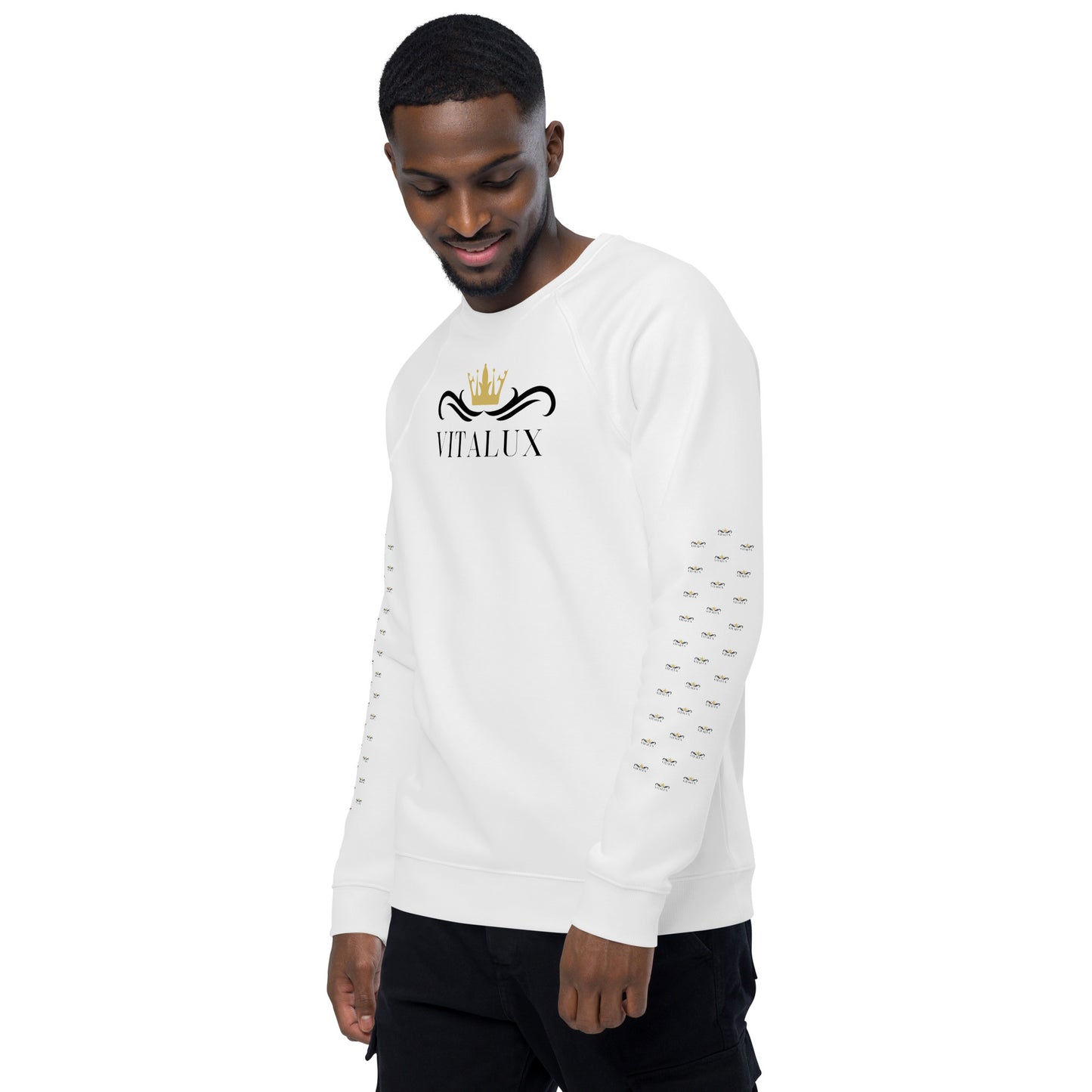 Vitalux Men's Organic Raglan Sweatshirt