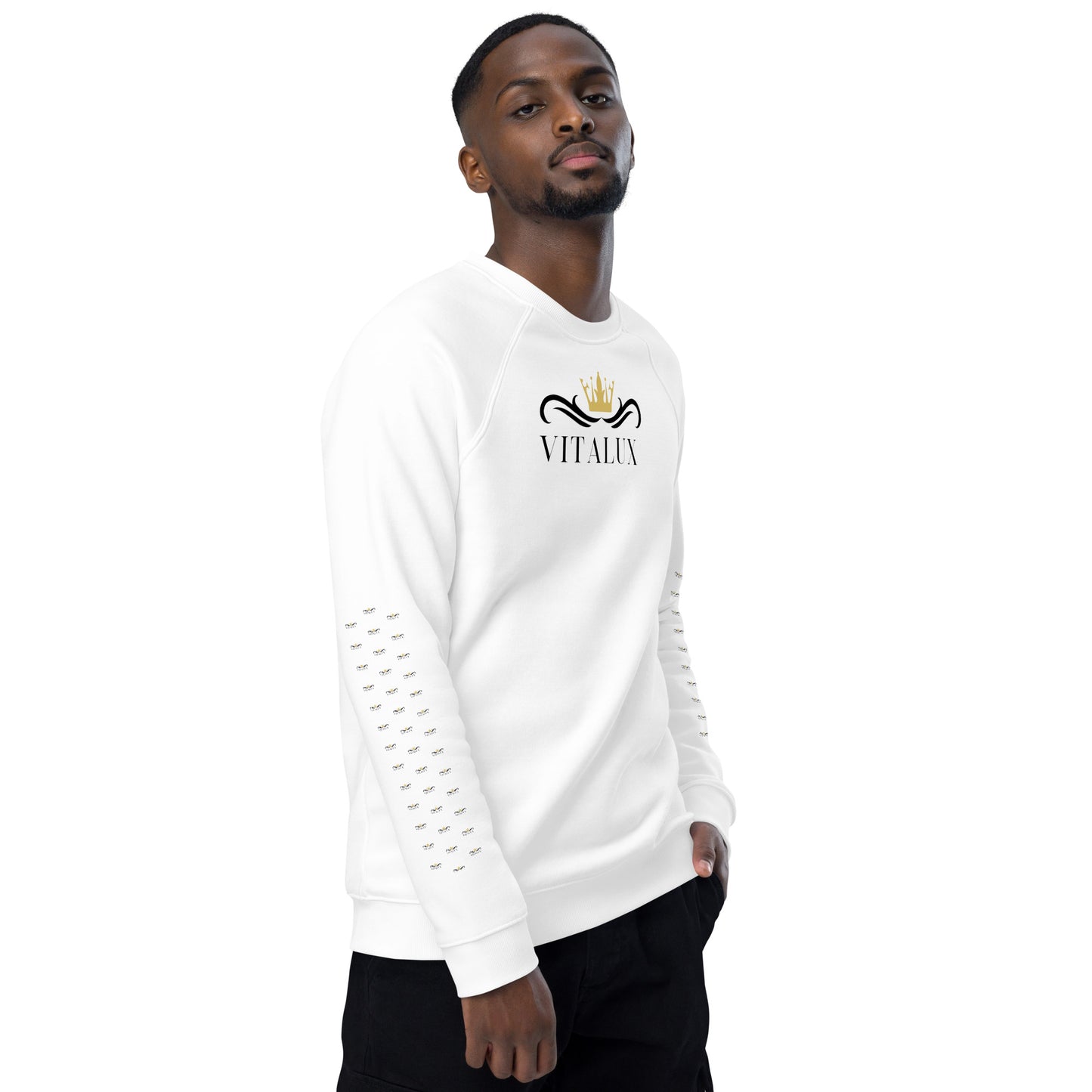 Vitalux Men's Organic Raglan Sweatshirt