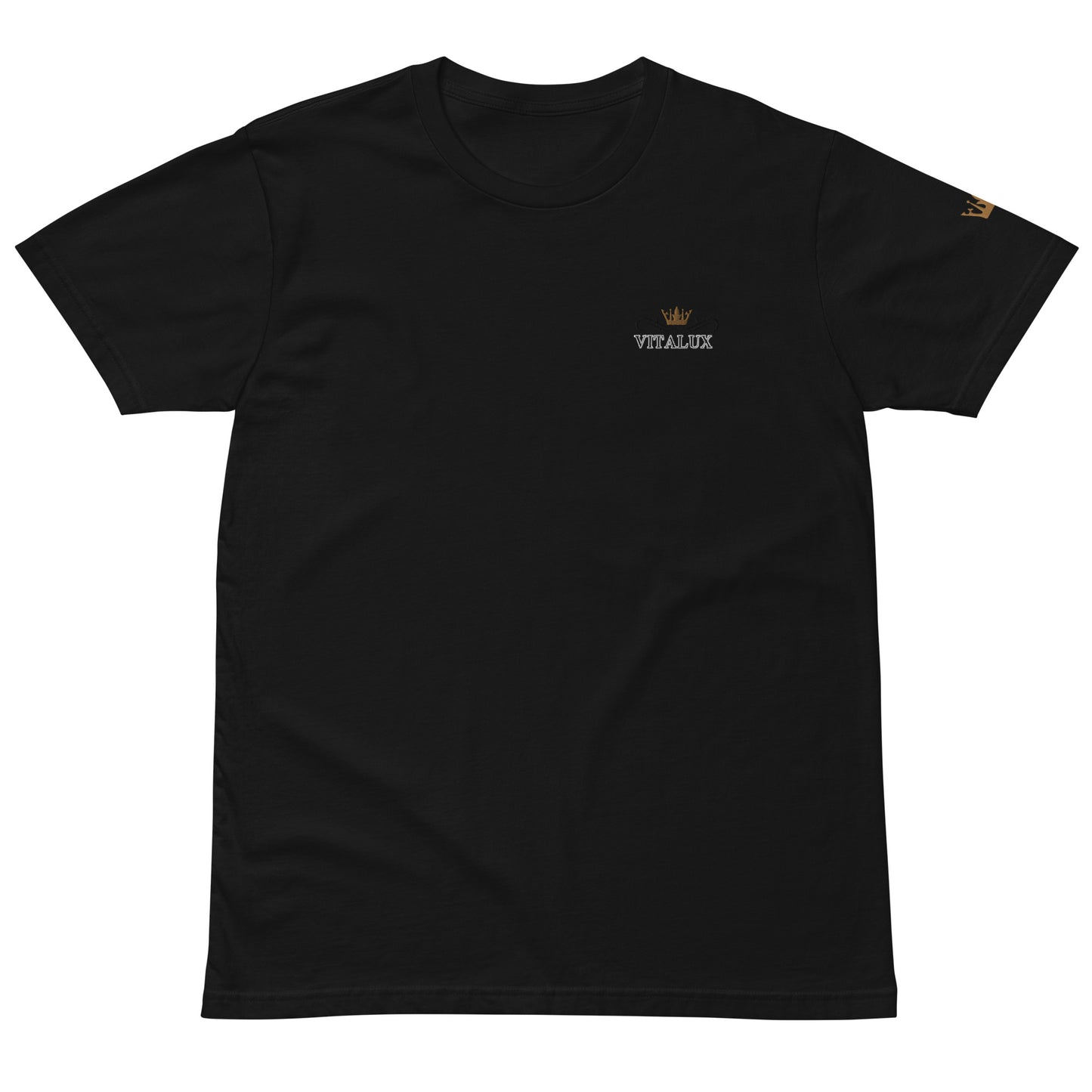 Vitalux Men's Embroidery Premium T-shirt