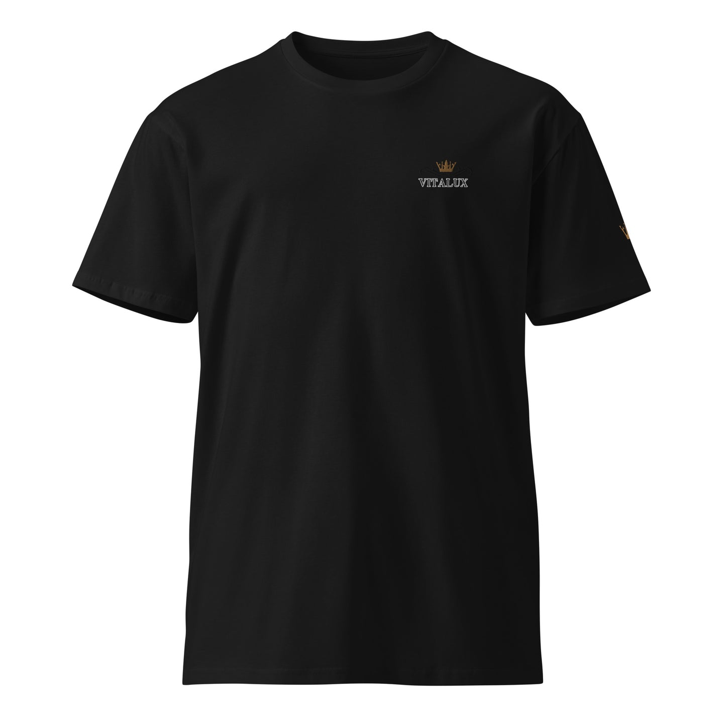 Vitalux Men's Embroidery Premium T-shirt