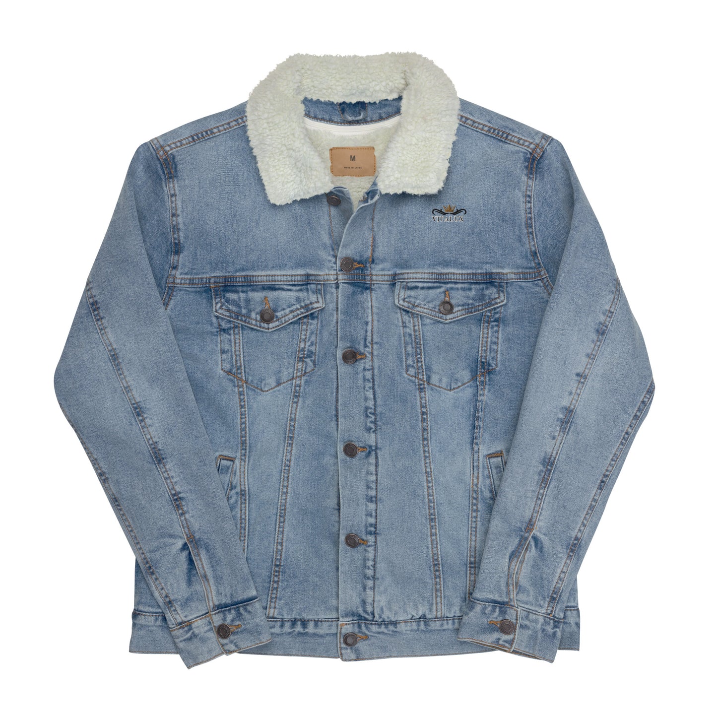 Vitalux Unisex Denim Sherpa Jacket